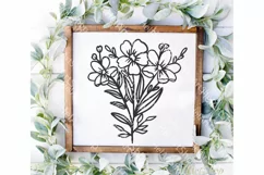 Floral bouquet svg, flower svg, Floral bunch, Wildflower svg Product Image 1