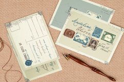 Vintage Stamp Wedding Invitation Product Image 4