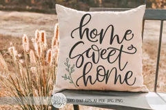 Home Sweet Home SVG | Farmhouse Sign SVG | dxf and more Product Image 3
