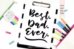 Best Dad Ever SVG | Father's day SVG | Daddy SVG Product Image 4