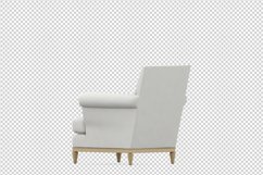 Isometric Arm Chair 3D isolated render Product Image 1