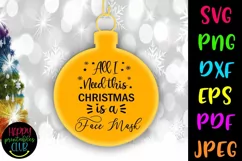 Christmas Quarantine SVG- Christmas Quarantine Ornaments SVG Product Image 1