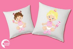 Baby Girl clipart, graphics illustrations AMB-830 Product Image 2