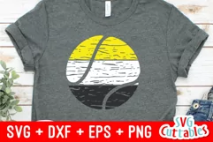 Tennis SVG | Distressed Tennis Ball | Shirt Design Product Image 1