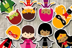More girl superhero clipart graphics / superheroes girls Product Image 3