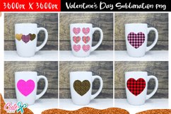 Hearts clipart Valentine&#039;s Day sublimation design Product Image 2
