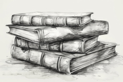Stack of Books Background Wallpaper Product Image 1