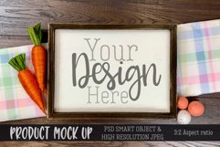 Easter wood sign MOCKUP | PSD & JPEG Product Image 1