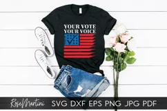 Your Vote Your Voice SVG PNG Electioins 2020 Use Your Voice Product Image 4