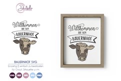 Willkommen auf dem Bauernhof |Kuh SVG Product Image 1