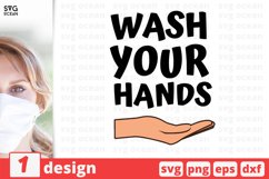 WASH YOUR HANDS QUOTE SVG, stay home svg, quarantine svg Product Image 1