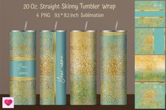 20oz Straight Skinny Tumbler. Sublimation tumbler glitter Product Image 1