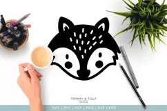 Scandinavian Style Fox - Cute Nursery Kids SVG Cut File Product Image 2