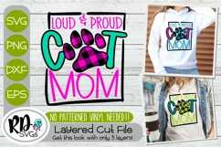 Loud and Proud Cat Mom - A Cricut Layered Cut File SVG Product Image 1