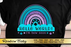 New Born Baby SVG PNG EPS DXF File Rainbow SVG Cut files Product Image 3
