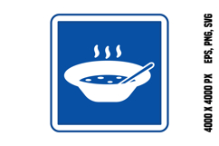 Blue Cafeteria Sign Product Image 1