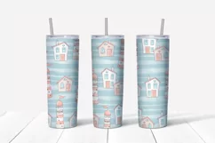Tumbler sublimation design. Skinny tumbler wrap design. Product Image 5