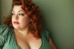 Voluptuous Chubby woman. Generate Ai Product Image 1