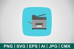 Vector Copy Machine Icon Product Image 1