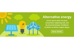 Alternative energy banner horizontal concept Product Image 1