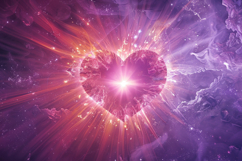 Heart in the Cosmos Background Wallpaper Product Image 1