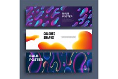 Biology molecular liquid shapes and fluid abstract objects v Product Image 1