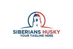Siberian Husky Dog Logo Product Image 1