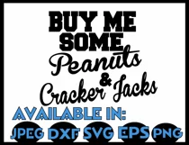 Baseball svg SVG DXF JPEG Silhouette Cameo Cricut Baseball mom svg iron on Peanuts and Crackerjacks svg Product Image 3
