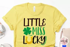 Little miss lucky - St. Patrick's Day SVG EPS DXF PNG Product Image 3