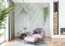 Wall mockup - Wallpaper mockup - Living room Product Image 4