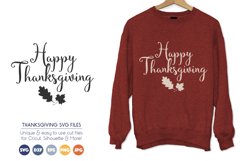 Happy Thanksgiving SVG Cut Files Product Image 1
