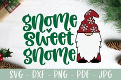 Christmas Gnome SVG, Gnome Sweet Gnome Product Image 2
