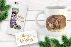 Merry Christmas watercolor png Product Image 2