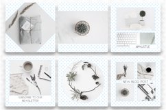 Blue Polkadot Instagram Templates | Social Media Templates Product Image 2