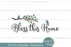 Bless this home SVG, DXF, PNG, sublimation, farmhouse design Product Image 4