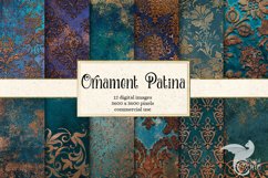 Ornament Patina Digital Paper Product Image 1