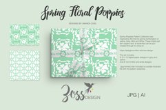 Spring Floral Poppies | Digital paper paper designs|Patterns Product Image 7