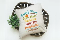 Family Farm SVG - Fall SVG File - Autumn Cut file Product Image 3