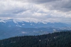 Winter cloudy landscape of the Carpathian Mountains Product Image 1