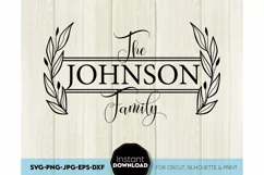 Monogram SVG, Family name SVG, Family svg, Last name svg Product Image 2