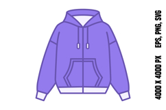Colored Hoodie Icon Product Image 1