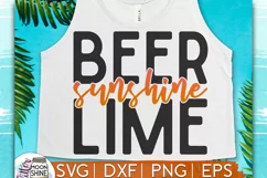 Beer Sunshine Lime SVG DXF PNG EPS Cutting Files Product Image 1