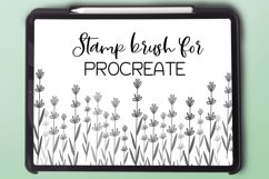 Lavender Stamp Brush - Procreate Brush Product Image 1