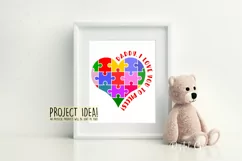 Daddy, I love you to pieces! Jigsaw design SVG / PNG / DXF Product Image 3