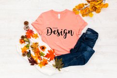 Bella Canvas 3001 Sunset T-shirt Mockup for Fall Product Image 1