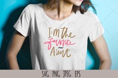 Aunt t-shirt SVG| I&#039;m the favorite aunt Product Image 1