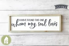 Christian SVG, I Have Found The One Whom My Soul Loves Product Image 1