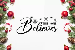 This Home Believes Christmas shirt svg, Christmas SVG, Product Image 2