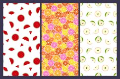 Set of colorful fruits patterns Product Image 7