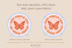 Kind People Sublimation design | Vintage PNG | Butterfly PNG Product Image 2